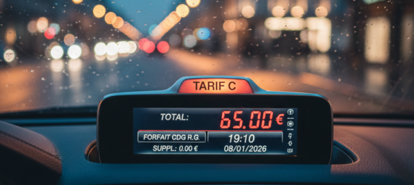 taximètre d'un taxi