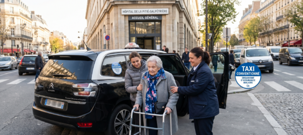 Taxi conventionné Paris CPAM remboursement Sécurité Sociale 2026 bon de transport prescription médicale