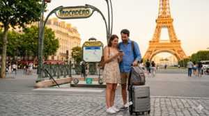 Paris été 2026 guide transports touristes métro RER taxi Navigo Easy perturbations travaux