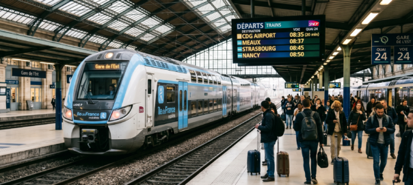 CDG Express Gare de l'Est Roissy-CDG 20 minutes ouverture mars 2027 fin travaux 2026