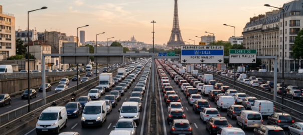 Bouchons Paris été 2026 périphérique axes saturés Bison Futé alternatives moto-taxi covoiturage